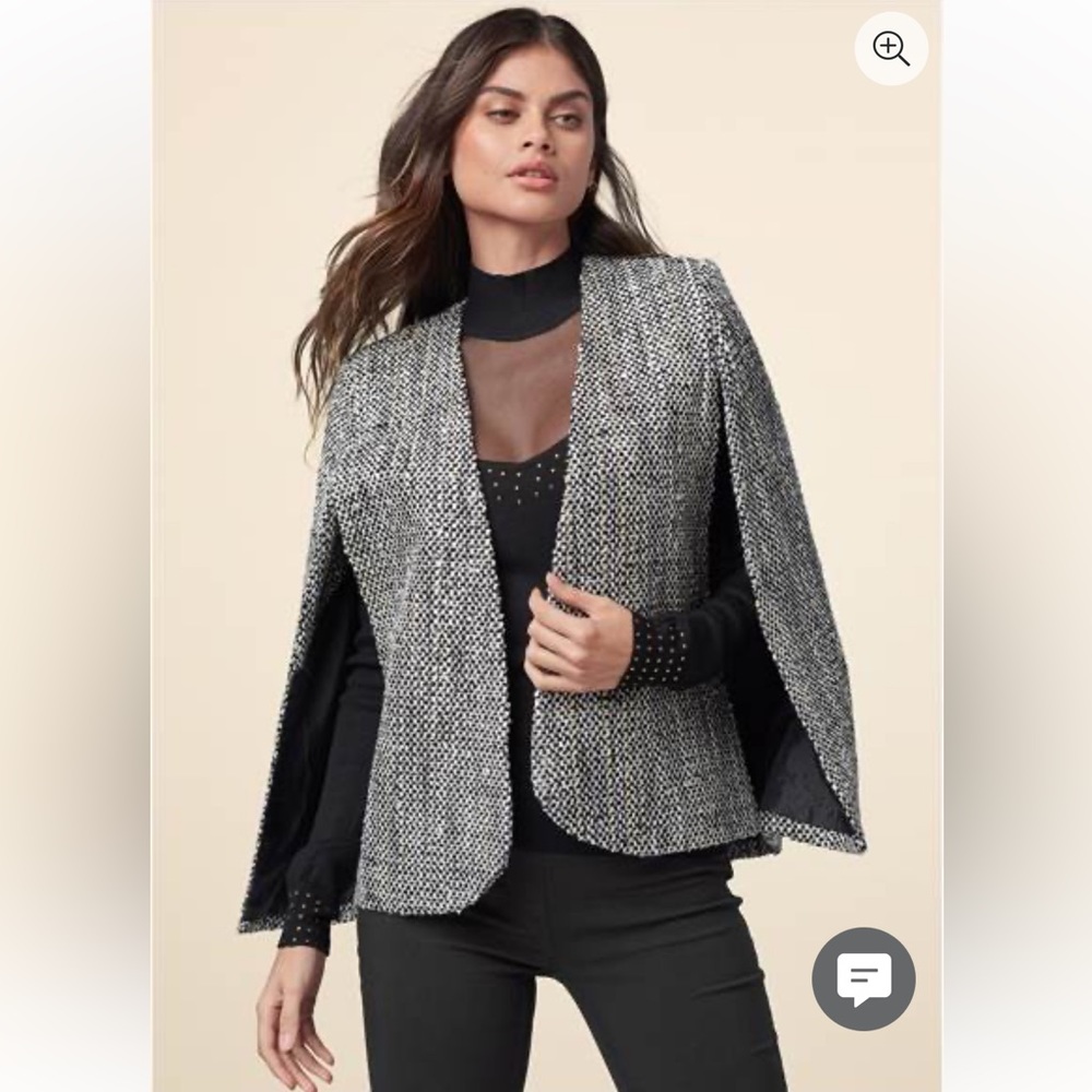 Tweed Cape With Lurex
